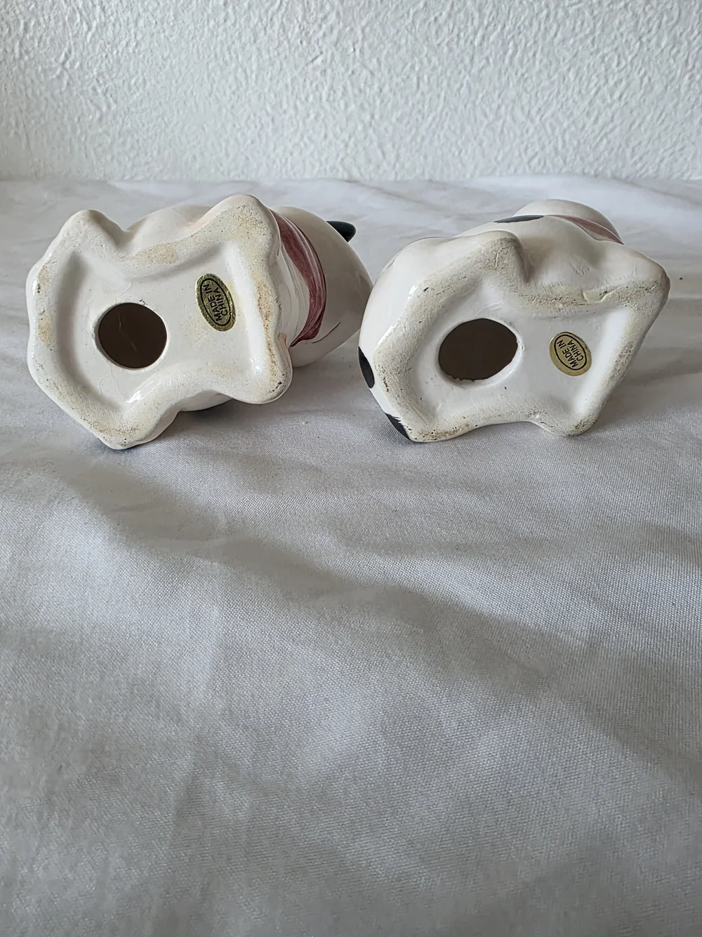 Vintage Holstein Cows Ceramic Salt & Pepper Shakers